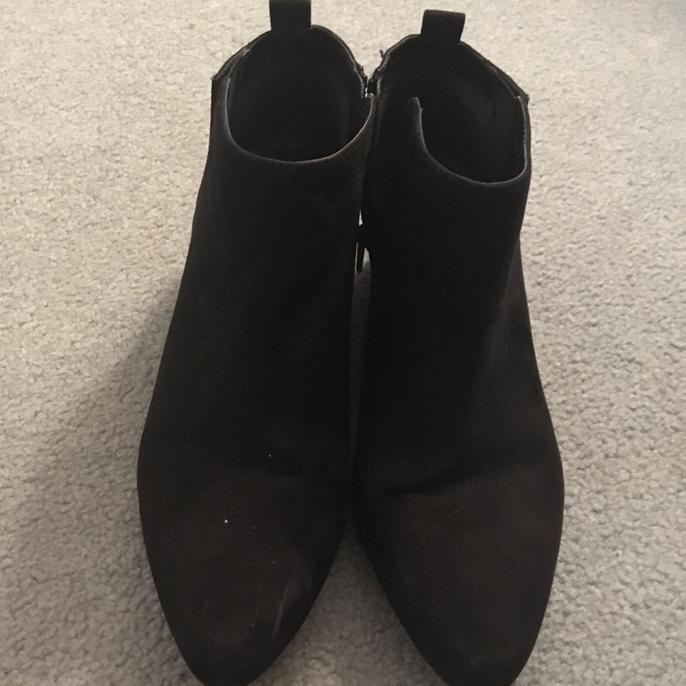 Black ankle booties